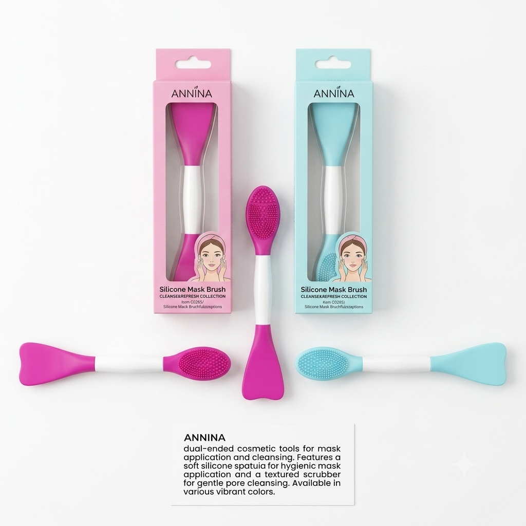 ANNINA DUAL-ENDED SILICONE MASK BRUSH & FACIAL SCRUBBER