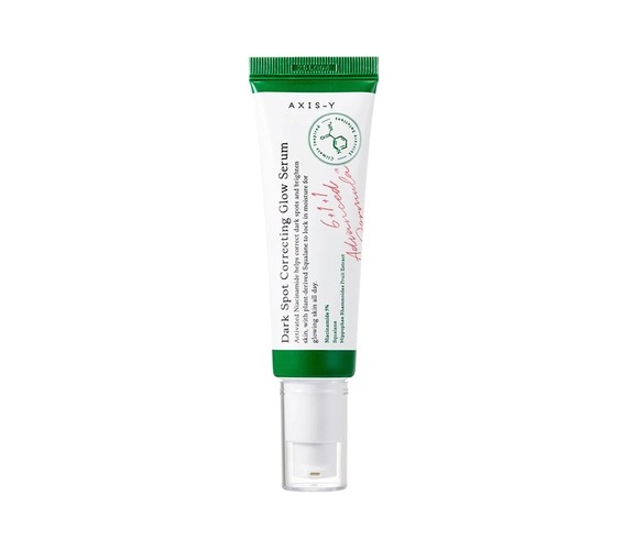 AXIS-Y DARK SPOT CORRECTING GLOW SERUM - 5% NIACINAMIDE DARK SPOT REMOVER FOR FACE - VEGAN KOREAN SKIN CARE NIACINAMIDE SERUM FOR ALL SKIN TYPES - 50 ML