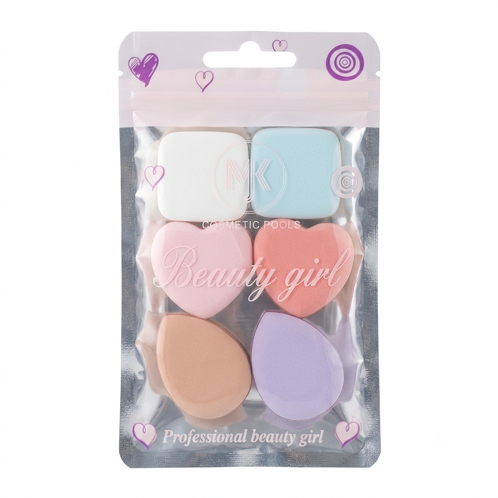 PROFESSIONAL GIRL TINY PUFF SET OF 6